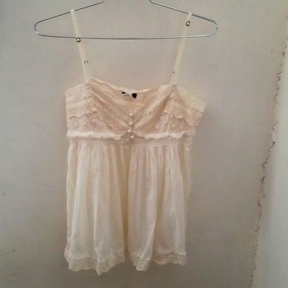 Eyelet tank top